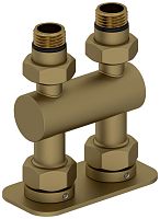 Модуль Сунержа 032-1537-1234, 2х1/2" прямой EU50, матовое золото