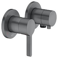 Смеситель Keuco 51551131121 Edition 400 встраиваемый, однорычажный, хром черный шлифованный