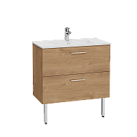 Тумба Vitra 67273 Mia с раковиной 80х40 см, подвесная, с 2 ящиками, Goak (золотой дуб) Тумба Vitra 67273 Mia с раковиной 80х40 см, подвесная, с 2 ящиками, Goak (золотой дуб)