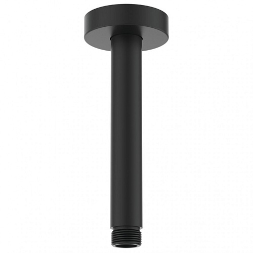Кронштейн Ideal Standard B9446XG Idealrain для верхнего душа потолочный 15 см, Silk Black (черный шелк)