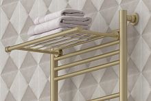 Полка Сунержа 022-2012-4470 прямая 4П (L - 470 мм) н/ж для ДР Полка Сунержа, матовая шампань