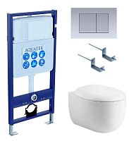 Инсталляция с подвесным унитазом Aquatek Альтаир SET AQUATEK АЛЬТАИР cm-011 4в1