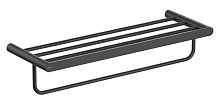 Полка Aquatek AQ4415MB Лира для полотенец, черный матовый