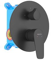 Смеситель Aquatek AQ1146MB Бетта  для ванны (внешняя и скрытая часть), черный матовый