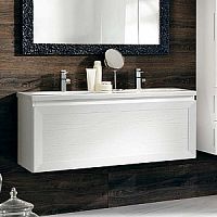 База подвесная Eban FBSPA120-BA*0 bi assoluto Paola 120, 120*47*h48.5 см, с 1 выдв.+1внутр. ящиками, без ручек, доводчики Blum, цвет: белый assoluto