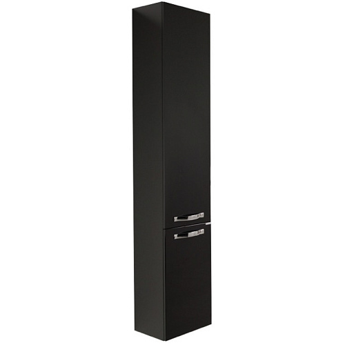 Шкаф - колонна Акватон 1A124403AA950 Ария М, 34х170 см, черный глянец/хром глянец снят с производства