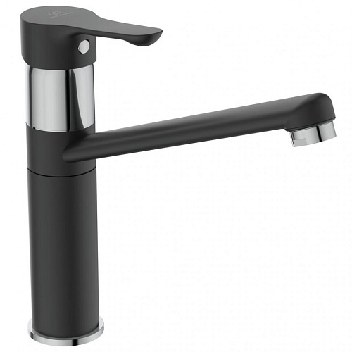 Смеситель Ideal Standard BC813U4 Alpha для кухонной мойки, Matt Black RAL 90 (матовый черный/хром) Смеситель Ideal Standard BC813U4 Alpha для кухонной мойки, Matt Black RAL 90 (матовый черный/хром)