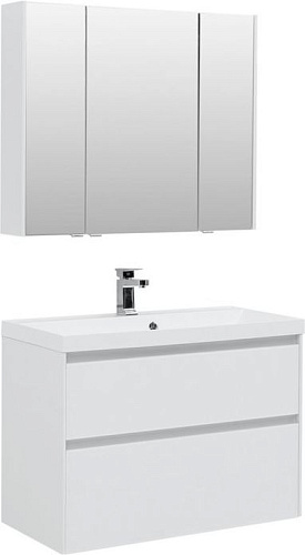 Комплект мебели Aquanet 00240467 Гласс для ванной комнаты, белый купить недорого в интернет-магазине Керамос