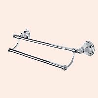 TW Harmony 012, полотенцедержатель двойной 58см, цвет держателя: хром,TWHA012cr