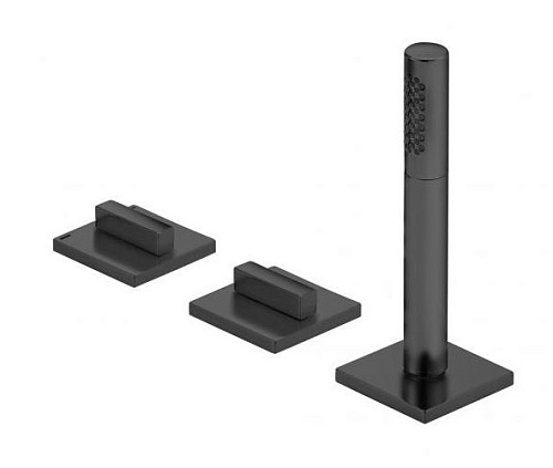 Смеситель Keuco 51130130500 Edition 11 для ванны, хром черный шлифованный купить недорого в интернет-магазине Керамос