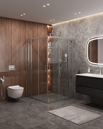 Душевой уголок CEZARES MOLVENO-A-22-90+20-C-Cr-IV Душевой уголок CEZARES MOLVENO-A-22-90+20-C-Cr-IV