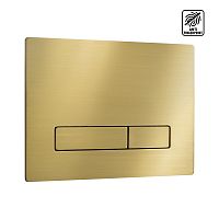 Смывная клавиша KKPol 350/PSM/007-00-00 Vitrum Metal Slim, золото брашированное