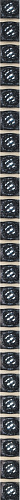 Плитка Керамин Бисер 5 Черный 24.3x0.927 (Бисер5Черный) купить недорого в интернет-магазине Керамос