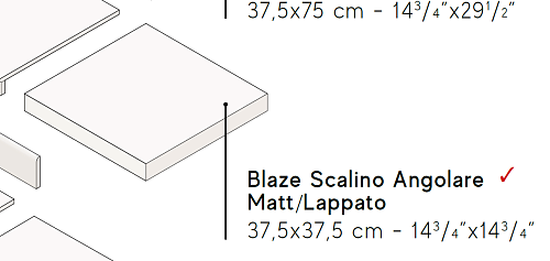 Ступень AtlasConcorde BLAZE BlazeIronScalinoAngolareLapp купить недорого в интернет-магазине Керамос
