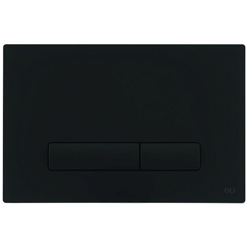 Смывная клавиша OLI 139181 Glam OliPure двойная, черный Soft-touch