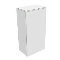 Шкаф-пенал Keuco 31725270001 Edition 400 средний 90х45 см, петли слева, белый/стекло белое матовое