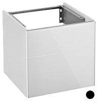 Тумба Keuco 34040570001 Royal Reflex под умывальник 50х49 см, петли слева, черный/черный