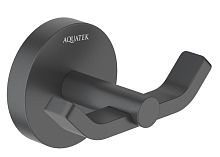 Крючок Aquatek AQ4602MB Бетта двойной, черный матовый