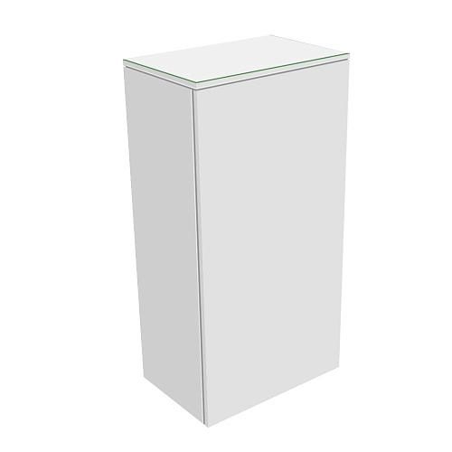 Шкаф-пенал Keuco 31725270001 Edition 400 средний 90х45 см, петли слева, белый/стекло белое матовое купить недорого в интернет-магазине Керамос