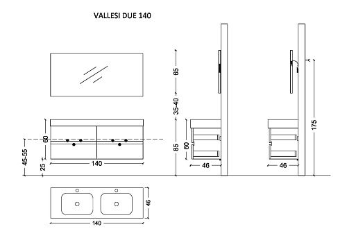 Тумба Armadi Art Vallessi 837-140-A glossy Тумба Armadi Art Vallessi 837-140-A glossy