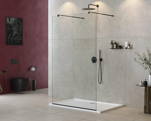 Душевая перегородка CEZARES LIBERTA-L-2-105-C-NERO Душевая перегородка CEZARES LIBERTA-L-2-105-C-NERO