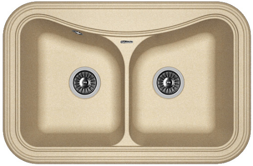 Мойка для кухни Florentina 20.175.E0780.104 Крит 78х51 см, бежевая снят с производства