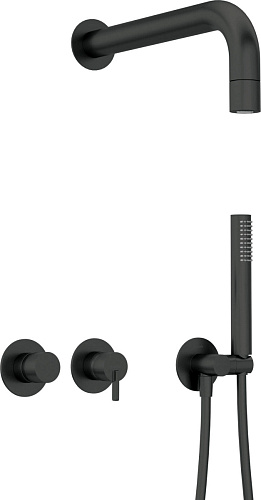 Набор Deante NQS_N0XK Silia для душа скрытого монтажа, Nero (черный) Набор Deante NQS_N0XK Silia для душа скрытого монтажа, Nero (черный)
