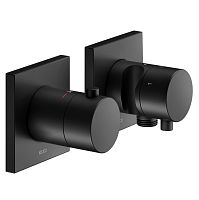 Смеситель Keuco 51153371232 Edition 11 с термостатом для встройки, черный матовый Смеситель Keuco 51153371232 Edition 11 с термостатом для встройки, черный матовый
