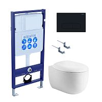 Инсталляция с подвесным унитазом Aquatek Альтаир SET AQUATEK АЛЬТАИР cm-015 4в1