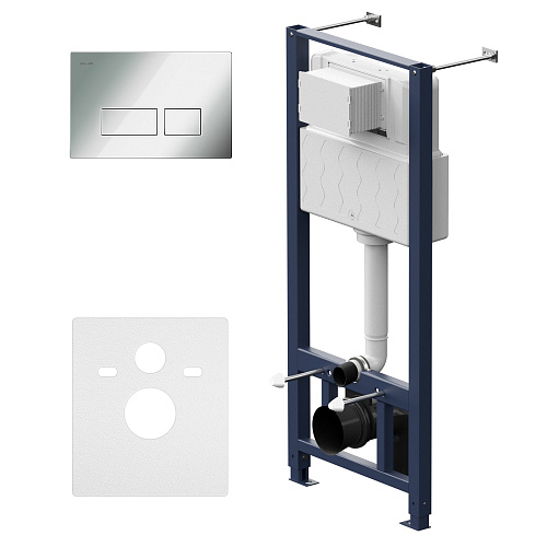 Инсталляция AM.PM I012704.7051 Pro для унитаза, с хромированной клавишей