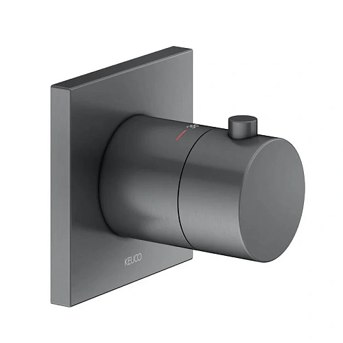 Смеситель Keuco 59553130002 IXMO с термостатом для встройки DN 15, хром черный шлифованный Смеситель Keuco 59553130002 IXMO с термостатом для встройки DN 15, хром черный шлифованный