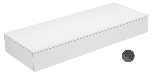 Тумба Keuco 31760110000 Edition 400 боковая 140х53.5 см, антрацит/стекло глянцевое антрацит купить недорого в интернет-магазине Керамос