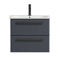 Тумба Cezares ECO-CER-600-2C-SO-GR-P Eco под раковину, графит