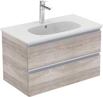 Тумба Ideal Standard T0051VI Tesi для раковины 80х44 см, подвесная, с ящиками, Matt texture Wood Light (cветлое текстурное дерево матовое) Тумба Ideal Standard T0051VI Tesi для раковины 80х44 см, подвесная, с ящиками, Matt texture Wood Light (cветлое текстурное дерево матовое)
