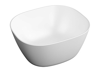 Раковина-чаша Vitra 7811B401-0016 Plural накладная 45х38 см, высокая, квадратная, матовый белый