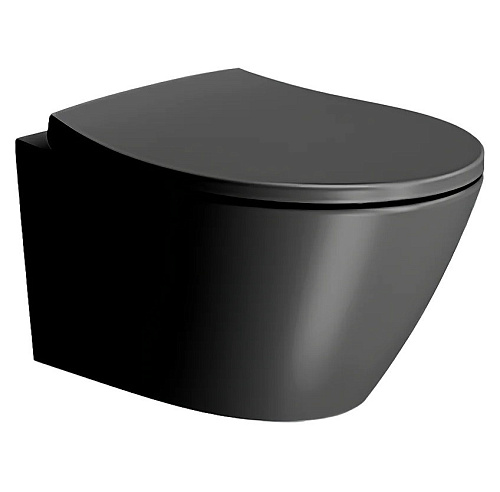 Чаша унитаза GSI 981626 Modo подвесного 37х52 см, Swirlflush, для крепежа FISR2, Ardesia Matte Чаша унитаза GSI 981626 Modo подвесного 37х52 см, Swirlflush, для крепежа FISR2, Ardesia Matte