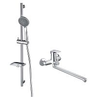 Комплект Aquatek AQ1033CR Вега для ванной Set 2 в 1 (AQ1042CR + AQ2011CR), хром