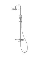 Душевая стойка BelBagno Boheme BOHEME-VSCM-CRM