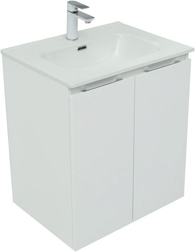 Тумба с раковиной Aquanet 00274001 Алвита New, 61х47 см, белая Тумба с раковиной Aquanet 00274001 Алвита New, 61х47 см, белая снят с производства