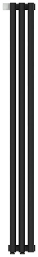 Радиатор Сунержа 15-0310-1203 Эстет-1 отопительный н/ж EU50 левый 1200х135 мм/ 3 секции, муар темный титан