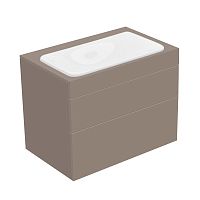 Тумба Keuco 31571370000 Edition 400 под умывальник 70х53.5 см, трюфель/трюфель