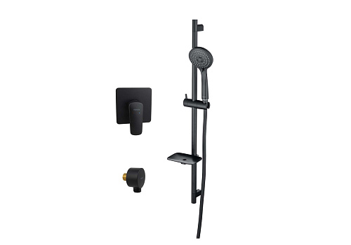 Комплект Aquatek AQ1076MB Вега для ванной Set 3 в 1 (AQ1066MB + AQ2454MB + AQ2011MB), черный матовый Комплект Aquatek AQ1076MB Вега для ванной Set 3 в 1 (AQ1066MB + AQ2454MB + AQ2011MB), черный матовый