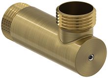 Уголок Сунержа 051-1523-1010 с клапаном G 1" НР х G 1" НР, состаренная латунь