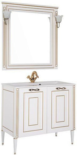 Комплект мебели Aquanet 00187844 Паола для ванной комнаты, белый купить недорого в интернет-магазине Керамос