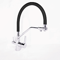 Смеситель Aquanika AQC013CRBL Comfort для кухни, хром