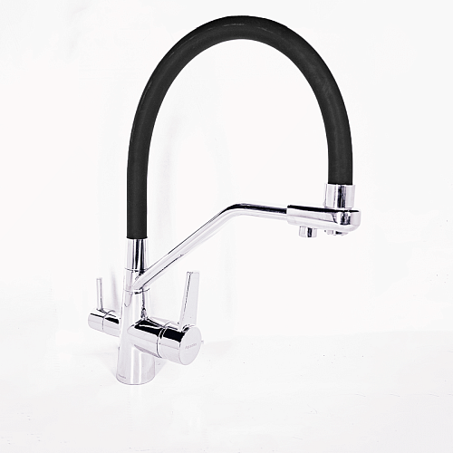 Смеситель Aquanika AQC013CRBL Comfort для кухни, хром