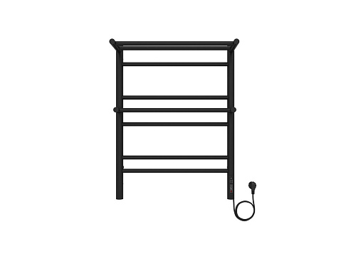 Полотенцесушитель электрический Aquatek AQ EL RRP0770BL Альфа П7 50х70 см, с полкой, черный муар, Полотенцесушитель электрический Aquatek AQ EL RRP0770BL Альфа П7 50х70 см, с полкой, черный муар,