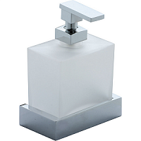 Дозатор Cisal QU09062121  Quad подвесной, цвет матовое стекло/хром