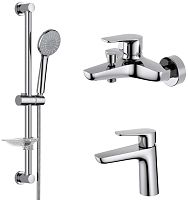 Комплект Aquatek AQ1130CR Бетта для ванной Set 3 в 1 (AQ1110CR + AQ1140CR + AQ2013CR), хром