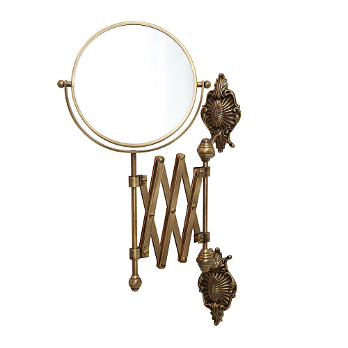 Зеркало Migliore 16998 Elisabetta оптическое пантограф, настенное, бронза купить недорого в интернет-магазине Керамос